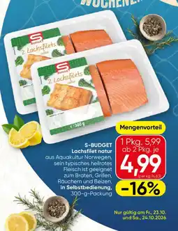 SPAR Gourmet S-Budget Lachsfilet natur Angebot