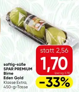 SPAR Gourmet saftig-süße SPAR PREMIUM Birne Eden Gold Angebot