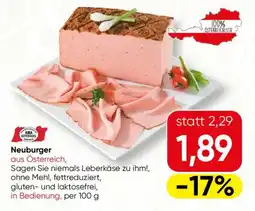 SPAR Gourmet Neuburger aus Österreich Angebot