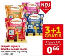 Interspar pumpkin organics Baby Bio-Gemüse-Snacks Angebot