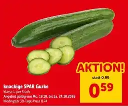 Interspar knackige SPAR Gurke Angebot