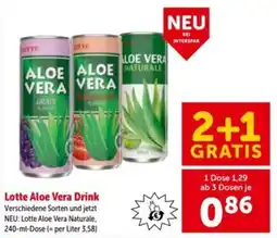 Interspar Lotte Aloe Vera Drink Angebot