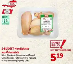 Interspar S-Budget Hendlplatte Angebot