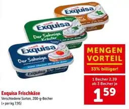 Interspar Exquisa Frischkäse Angebot