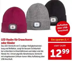 Interspar LED Haube für Erwachsene oder Kinder Angebot