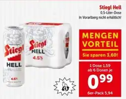 Interspar Stiegl Hell Angebot
