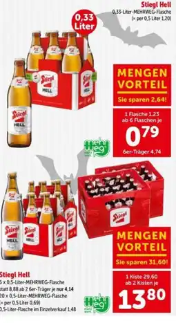 Interspar Stiegl Hell Angebot