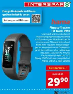 Interspar hama Fitness-Tracker Fit Track 3910 Angebot