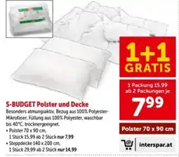 Interspar S-BUDGET Polster und Decke Angebot