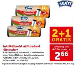 Interspar Swirl Müllbeutel mit Fixierband »Recircular« Angebot