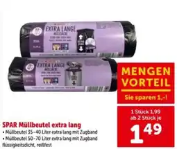 Interspar SPAR Müllbeutel extra lang Angebot