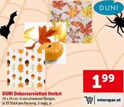 Interspar DUNI Dekorservietten Herbst Angebot