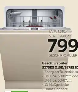 XXXLutz Neff Geschirrspüler S275EBX15E Angebot