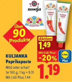 Lidl Kuljanka Paprikapaste Angebot