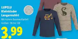 Lidl LUPILU Kleinkinder Langarmshirt Angebot