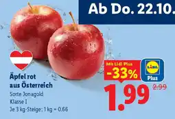 Lidl Äpfel rot aus Österreich Angebot