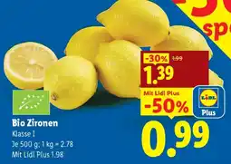 Lidl Bio Zitronen Angebot
