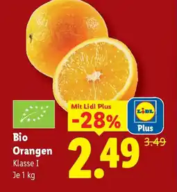 Lidl Bio Orangen Angebot
