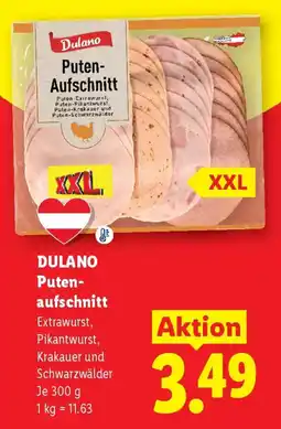 Lidl Dulano Puten-Aufschnitt Angebot
