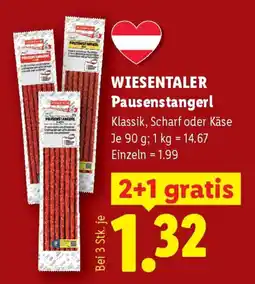 Lidl Wiesentaler Pausenstangerl Angebot