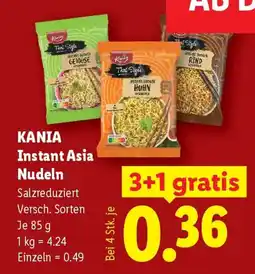 Lidl Kania Instant Asia Nudeln Angebot