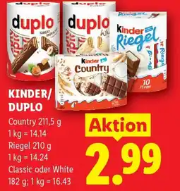 Lidl Kinder/Duplo Angebot