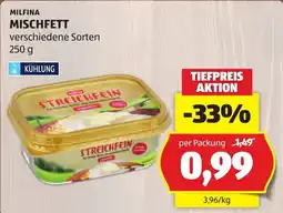 Hofer Milfina Mischfett Angebot