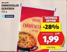 Hofer Milsani Emmentaler gerieben Angebot
