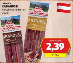 Hofer Sonnhof Cabanossi Angebot