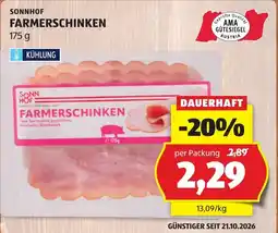 Hofer Sonnhof Farmerschinken Angebot