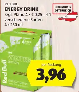 Hofer Red Bull Energy Drink Angebot