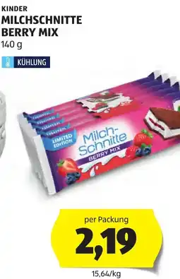 Hofer Kinder Milchschnitte Berry Mix Angebot