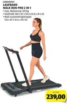 Hofer Christopeit Laufband Walk Run Pro 2 in 1 Angebot