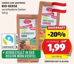 Hofer Bio-Kekse Angebot