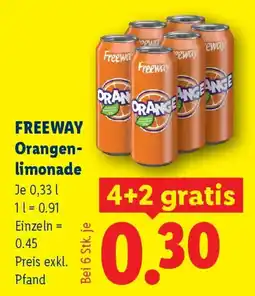Lidl Freeway Orangen-limonade Angebot