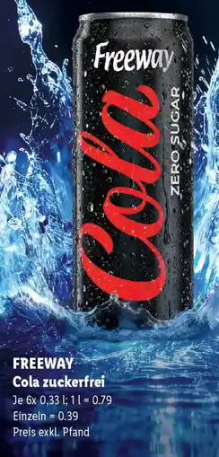 Lidl Freeway Cola zuckerfrei Angebot