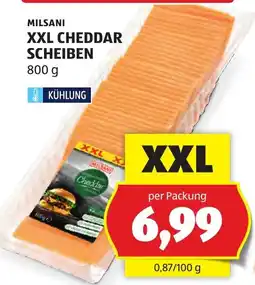 Hofer Milsani XXL Cheddar Scheiben Angebot