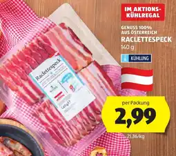 Hofer Raclettespeck Angebot