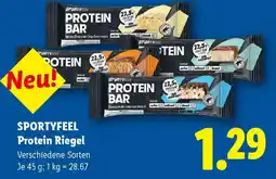 Lidl SPORTYFEEL Protein Riegel Angebot