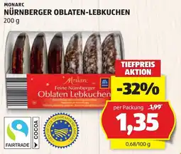 Hofer Monarc Nürnberger Oblaten-Lebkuchen Angebot
