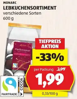 Hofer Monarc Lebkuchensortiment Angebot