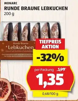 Hofer Monarc Runde Braune Lebkuchen Angebot