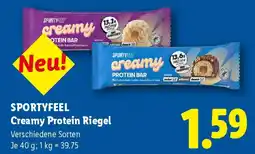 Lidl SPORTYFEEL Creamy Protein Riegel Angebot