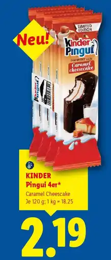 Lidl KINDER Pingui 4er Angebot
