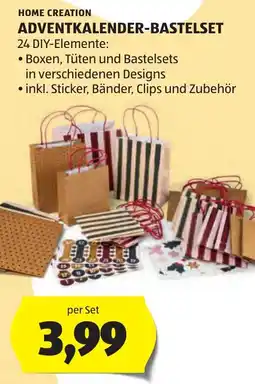 Hofer Home Creation Adventkalender-Bastelset Angebot