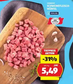 Hofer Sonnhof Schweinefleisch-Würfel Angebot