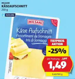 Hofer Milsani Käse Aufschnitt Angebot