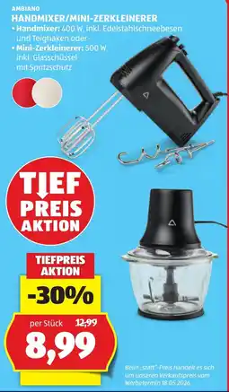 Hofer Ambiano Handmixer/Mini-Zerkleinerer Angebot