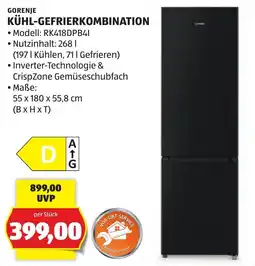 Hofer Gorenje Kühl-Gefrierkombination Angebot