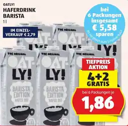 Hofer Oatly! Haferdrink Barista Angebot